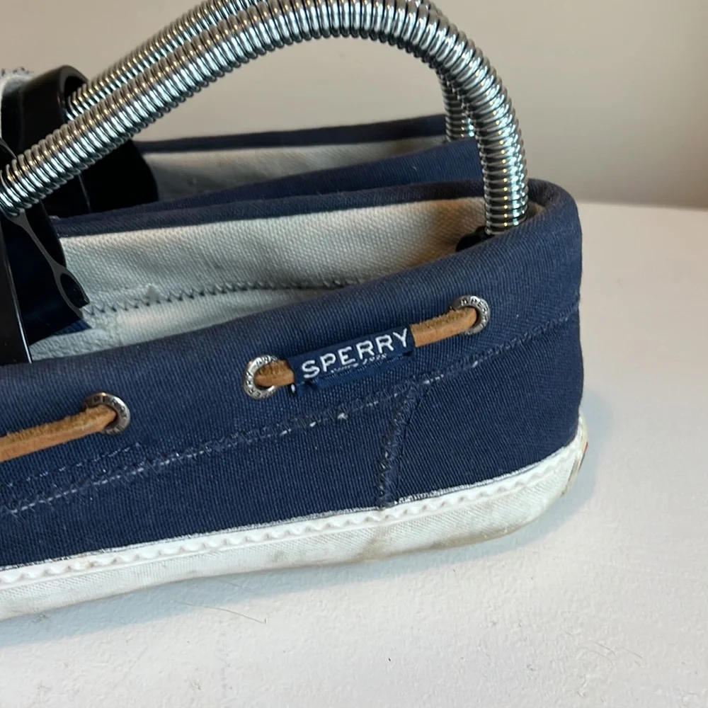 Sperry Women’s America’s Cup Navy Slip On Boat Shoes Size 8